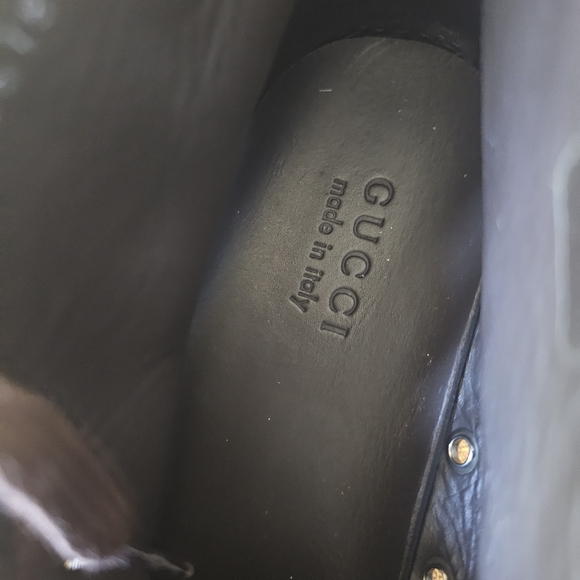 Gucci Brown Monogram High-Top Canvas Sneakers Gucci Size 8/US 8.5 - Picture 12 of 15